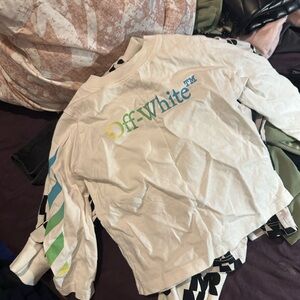 Off-White White Long Sleeve Tee